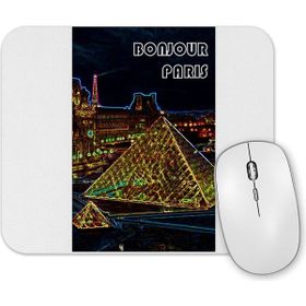 Baskı Dükkanı Louvre Cinza Mouse Pad
