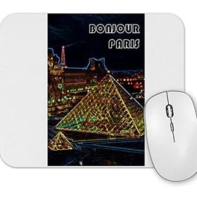 Baskı Dükkanı Louvre Cinza Mouse Pad