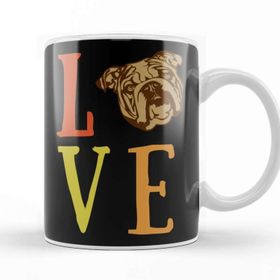 Baskı Dükkanı Love Dog Dog Lover I Love Pug Kupa