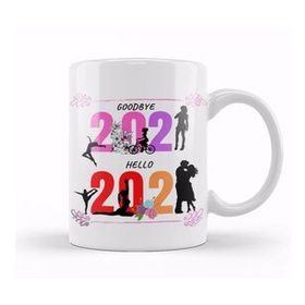 Baskı Dükkanı Love Girl Yoga Goodbye 2021 Hello 2022 for Kupa