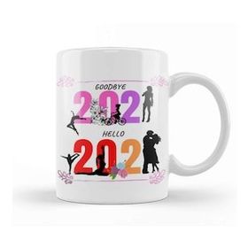 Baskı Dükkanı Love Girl Yoga Goodbye 2021 Hello 2022 for Kupa