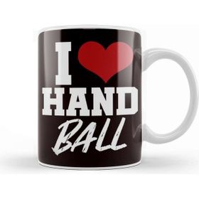 Baskı Dükkanı Love Handball Handballer Heart Ball Sports Team Coach Game Kupa