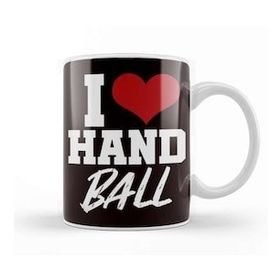 Baskı Dükkanı Love Handball Handballer Heart Ball Sports Team Coach Game Kupa
