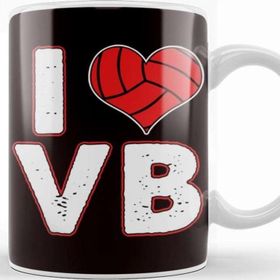 Baskı Dükkanı Love Heart Volleyball Player Ball Sports Coach Team Setter Kupa
