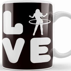 Baskı Dükkanı Love Hula Hoop Hula Hooper Hooping Fitness Sports Training Kupa