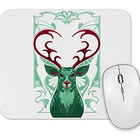Baskı Dükkanı Love I Love You Deerly Mouse Pad