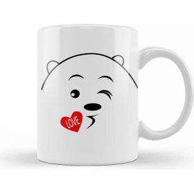 Baskı Dükkanı Love Kiss We Bare Bears Kupa
