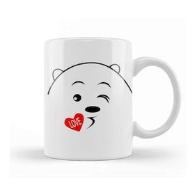 Baskı Dükkanı Love Kiss We Bare Bears Kupa