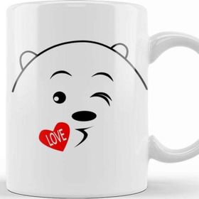 Baskı Dükkanı Love Kiss We Bare Bears Kupa