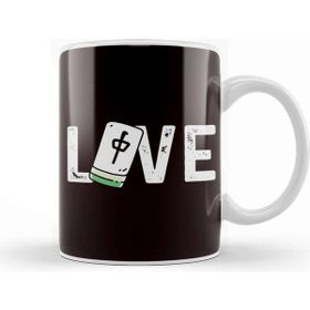 Baskı Dükkanı Love Mahjong Player Chinese Board Game Mah Jongg Solitaire Kupa