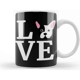 Baskı Dükkanı Love My French Bulldog Kupa