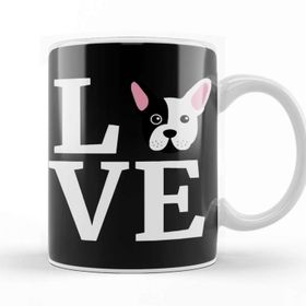 Baskı Dükkanı Love My French Bulldog Kupa