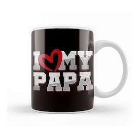 Baskı Dükkanı Love My Papa Father Dad Daddy Stepdad Son Daughter Husband Kupa