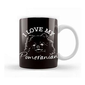 Baskı Dükkanı Love My Pomeranian Owner Dog Breed Lover Paw Puppy Fans Pet Kupa