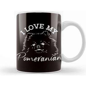 Baskı Dükkanı Love My Pomeranian Owner Dog Breed Lover Paw Puppy Fans Pet Kupa