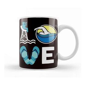 Baskı Dükkanı Love Swimming Swim Swimmer Athlete Water Sports Instructor Kupa
