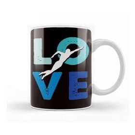 Baskı Dükkanı Love Swimming Swim Swimmer Athlete Water Sports Instructor Kupa