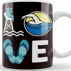 Baskı Dükkanı Love Swimming Swim Swimmer Athlete Water Sports Instructor Kupa