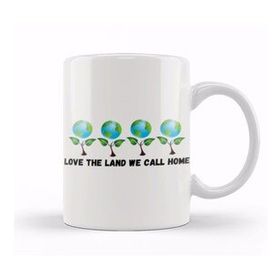 Baskı Dükkanı Love The Land We Call Home Earth Day 2021 Kupa