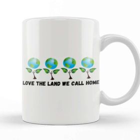 Baskı Dükkanı Love The Land We Call Home Earth Day 2021 Kupa