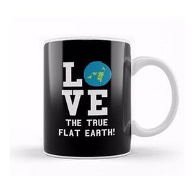 Baskı Dükkanı Love The True Flat Earth Kupa