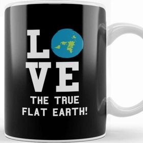Baskı Dükkanı Love The True Flat Earth Kupa