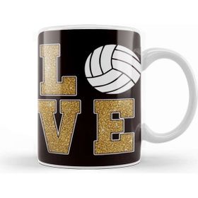 Baskı Dükkanı Love Volleyball Ball Sports Game Team Coach Training Athlete Kupa