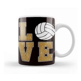 Baskı Dükkanı Love Volleyball Ball Sports Game Team Coach Training Athlete Kupa