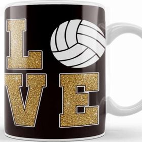 Baskı Dükkanı Love Volleyball Ball Sports Game Team Coach Training Athlete Kupa