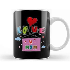 Baskı Dükkanı Love You Mom Anneler Günü Kupa