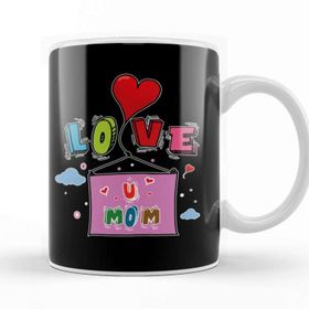 Baskı Dükkanı Love You Mom Anneler Günü Kupa