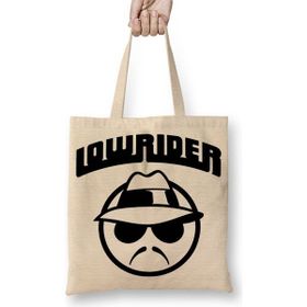 Baskı Dükkanı Lowrider Bez Uzun Saplı Krem Rengi Çanta