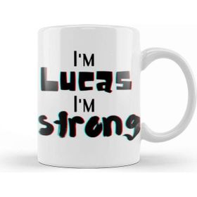 Baskı Dükkanı Lucas Name Custom Design Gift Baby Gift For Him Kupa