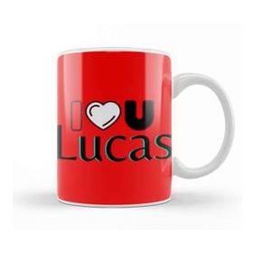 Baskı Dükkanı Lucas Name Custom Design Gift Baby Gift For Him Kupa