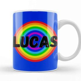 Baskı Dükkanı Lucas Name Custom Design Gift Baby Gift For Him Kupa