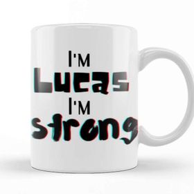 Baskı Dükkanı Lucas Name Custom Design Gift Baby Gift For Him Kupa