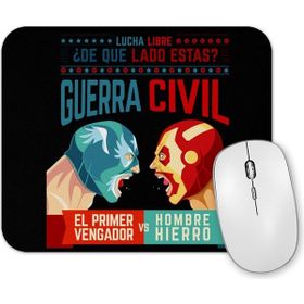 Baskı Dükkanı Lucha Libre Cap ve Iron Man Mouse Pad