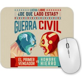 Baskı Dükkanı Lucha Libre Cap ve Iron Man Mouse Pad