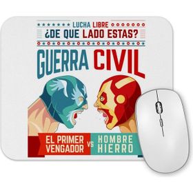 Baskı Dükkanı Lucha Libre Cap ve Iron Man Mouse Pad
