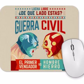 Baskı Dükkanı Lucha Libre Cap ve Iron Man Mouse Pad