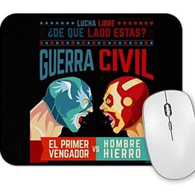 Baskı Dükkanı Lucha Libre Cap ve Iron Man Mouse Pad