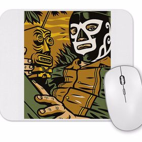 Baskı Dükkanı Luchador Mexicano Mouse Pad