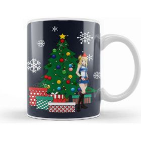 Baskı Dükkanı Lucy Heartfilia Around The Christmas Tree Fairy Tail Kupa