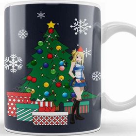 Baskı Dükkanı Lucy Heartfilia Around The Christmas Tree Fairy Tail Kupa