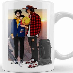Baskı Dükkanı Luffy x Ace Travel Brothers Kupa