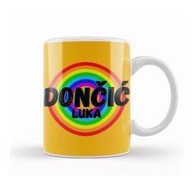 Baskı Dükkanı Luka Dončić Basketball Gifts Vintage Retro Rainbow Quotes For Boys And Dad Kupa