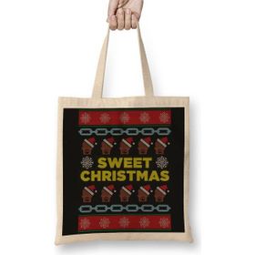 Baskı Dükkanı Luke Cage Sweet Christmas Bez Çanta