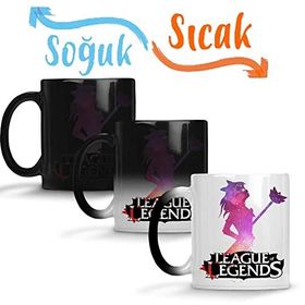 Baskı Dükkanı Lux League of Legends Sihirli Porselen Kupa