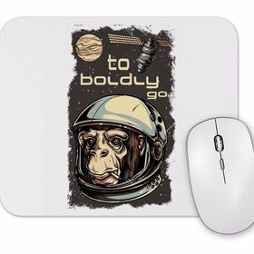 Baskı Dükkanı Macaco Astronauta Mouse Pad