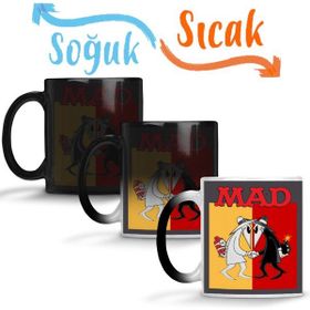 Baskı Dükkanı Mad Spy Vs Spy Sihirli Porselen Kupa
